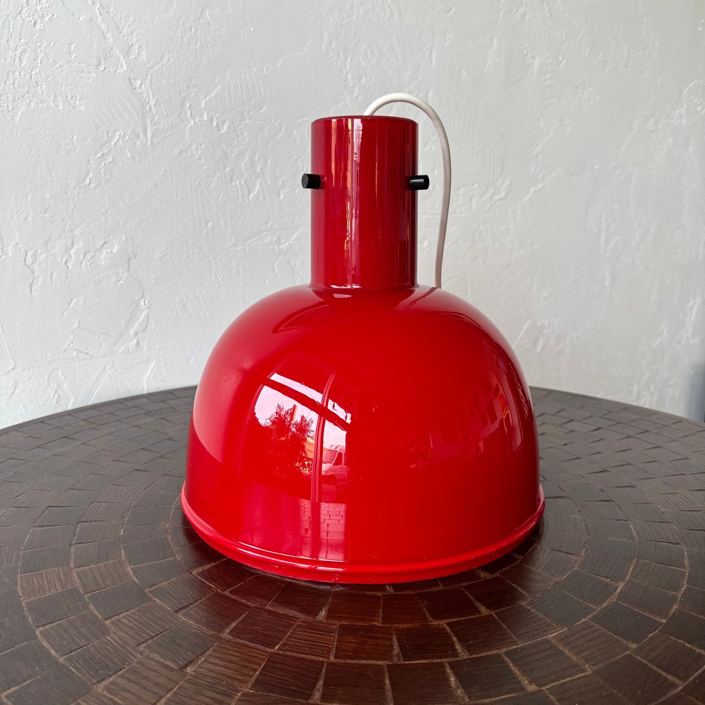 Limburg Red Milk Glass Light Fixture