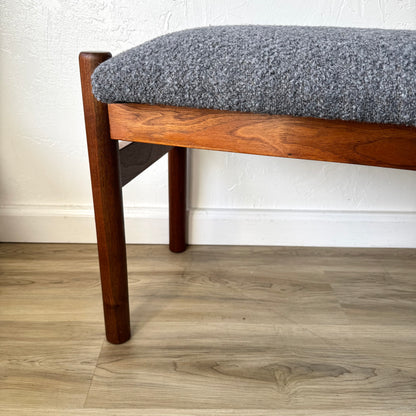 1960’s Mid Century Walnut Bench