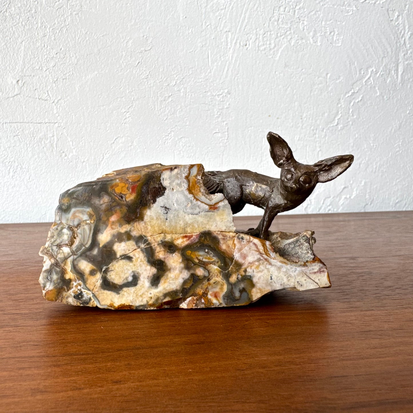 Susan Opie Figurative Fennec Fox Bronze Sculpture