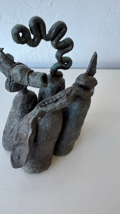 Susan Opie Abstract Bronze Sculpture, 1960’s