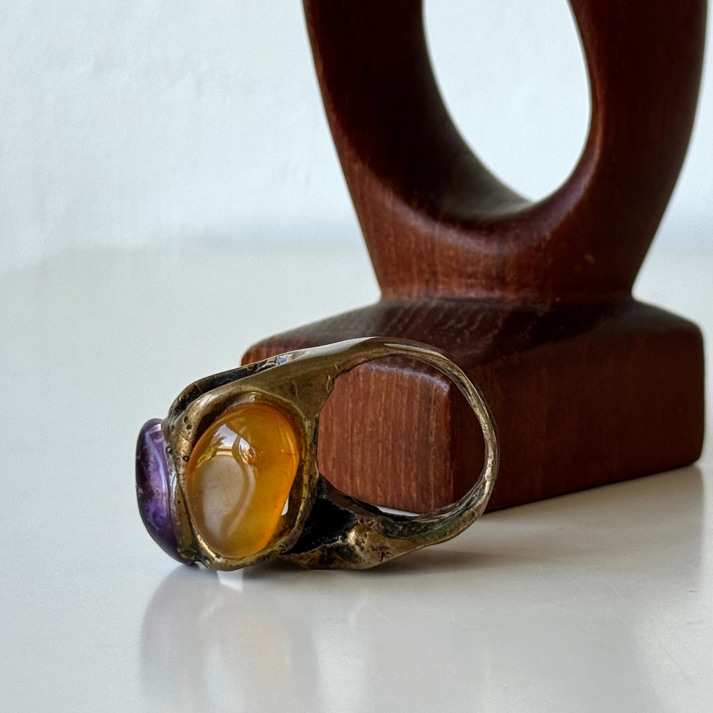 Max Nixon Bronze Amethyst Ring