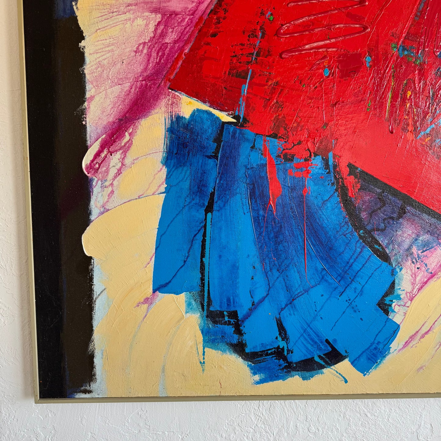 Large Alan Munro Abstract Acrylic Painting