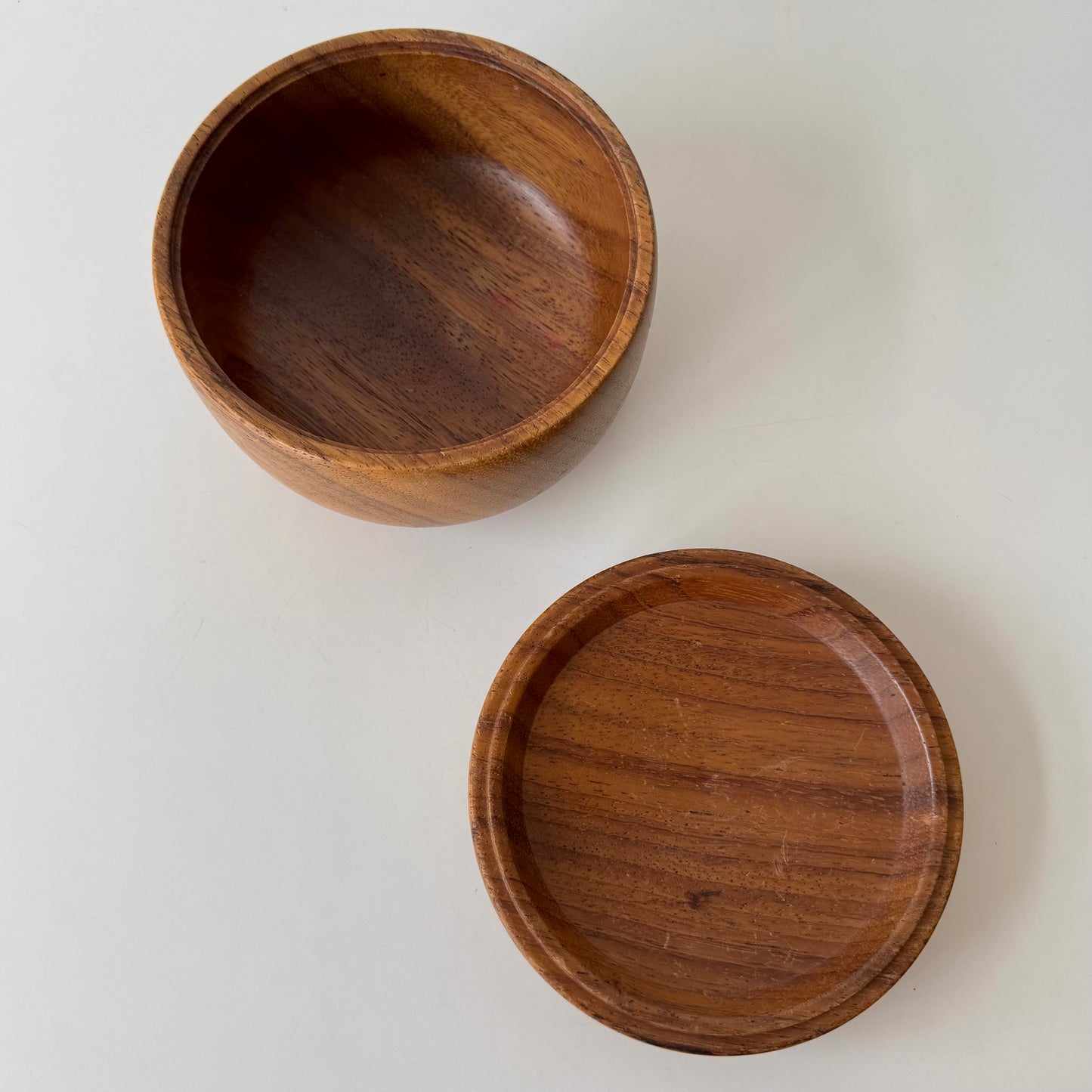 Jean Goodwin Ames Studio Craft Koa + Enamel Lidded Art Box