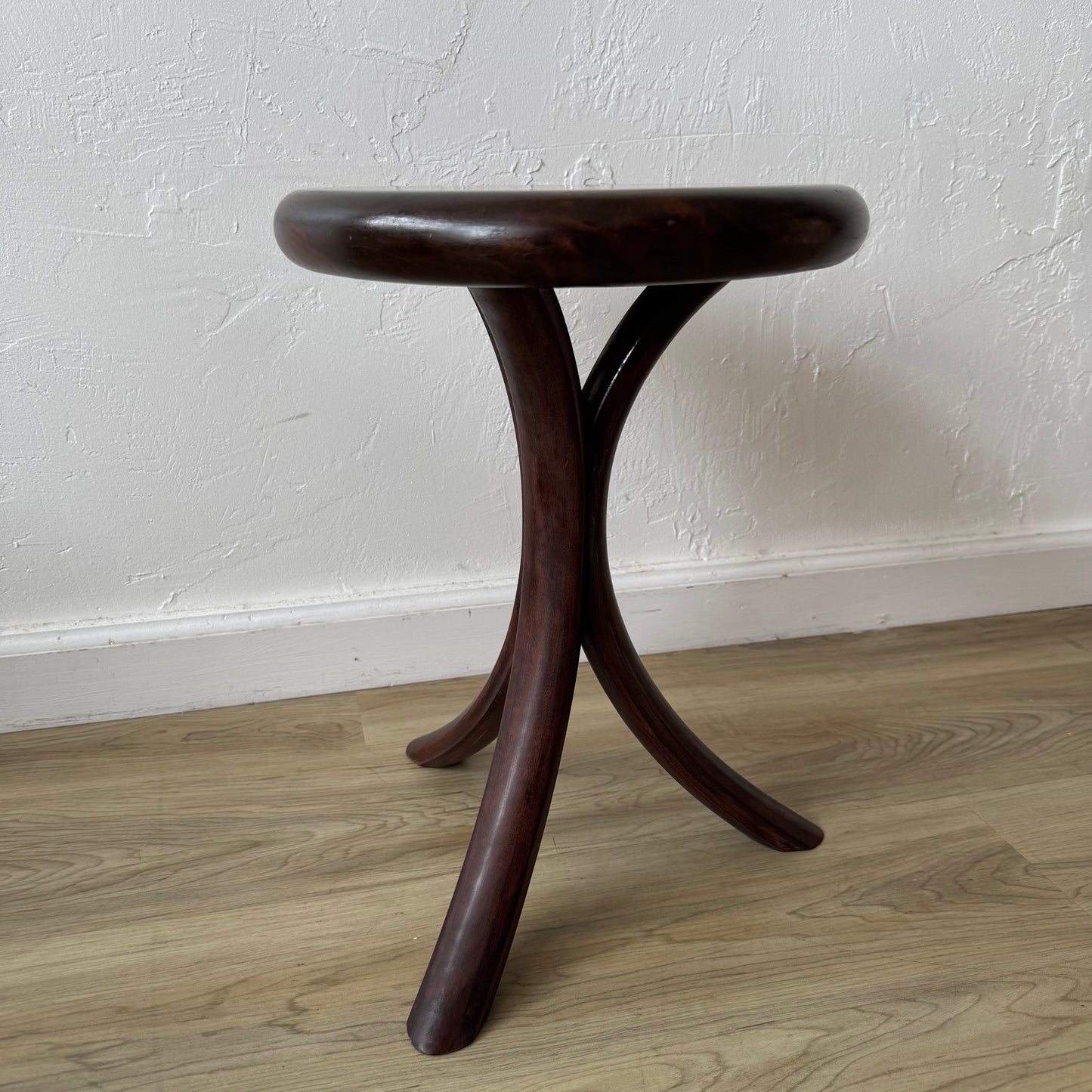 James Nason Oregon Black Walnut Stool Side Table