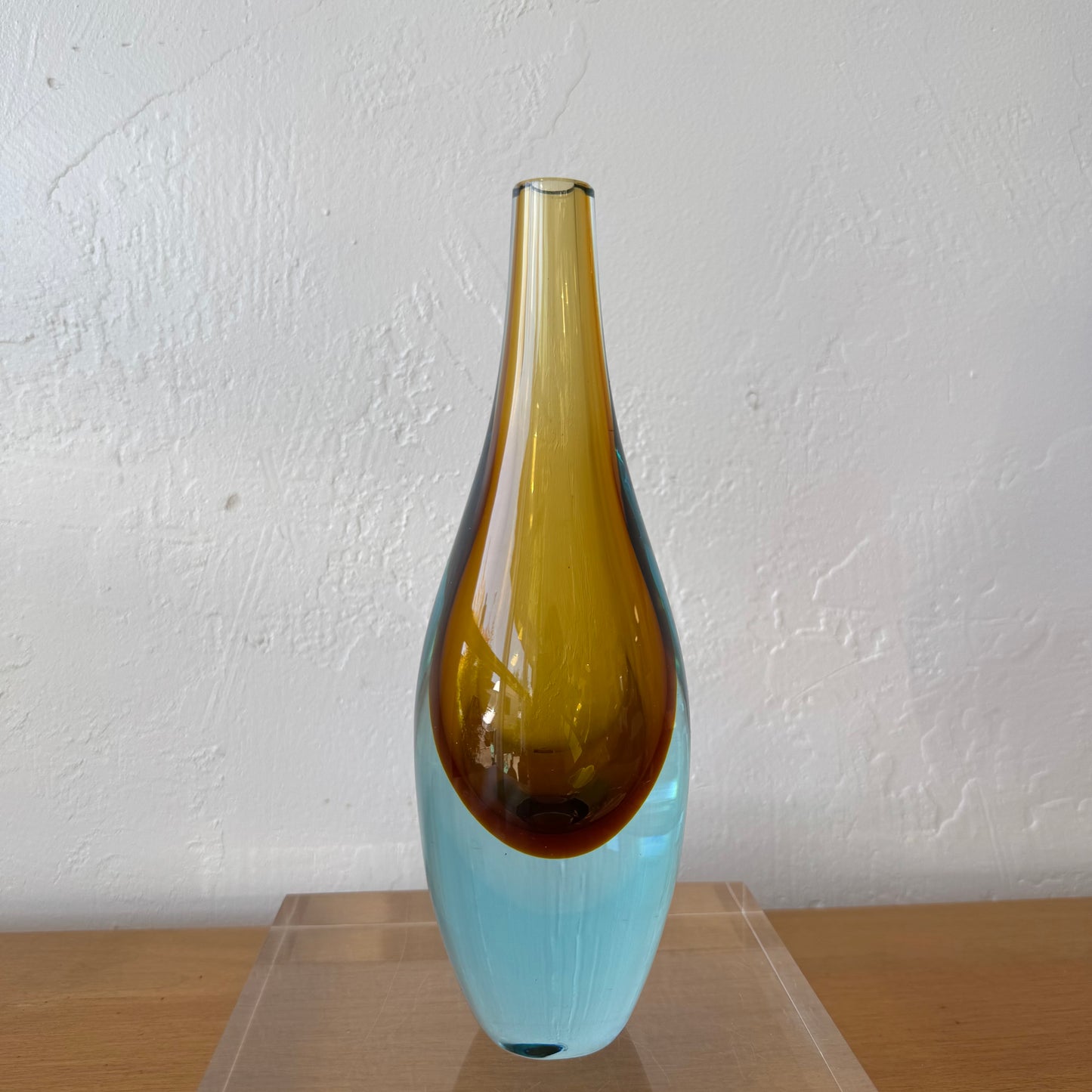 Rare 1950’s Alfredo Barbini Sommerso Art Glass Vase