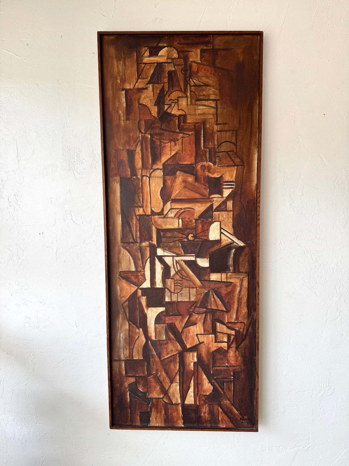 Robert Gilmore Cubist Abstract Oil Painting
