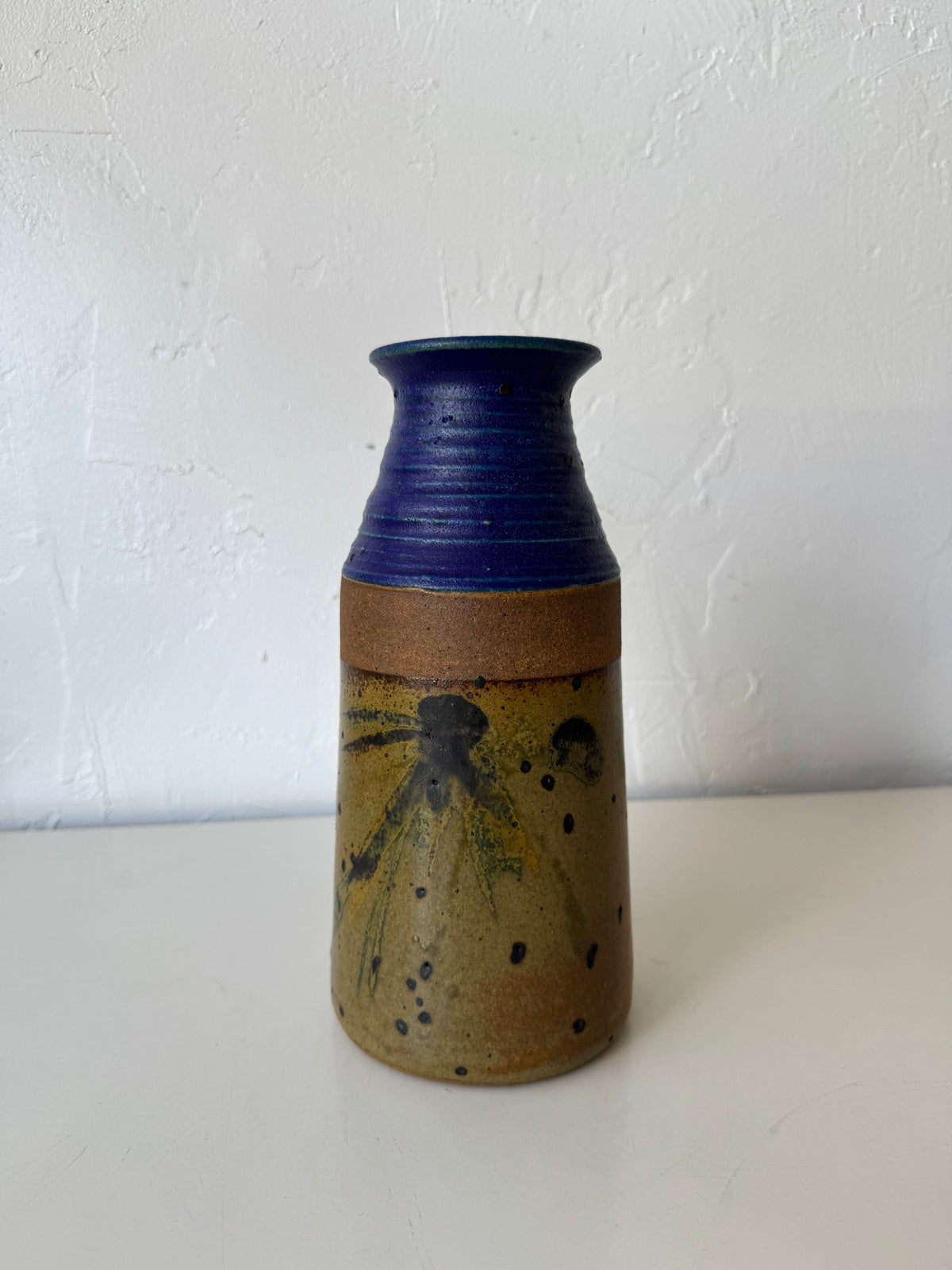 Michael Cohen Studio Pottery Cobalt Glaze Vase