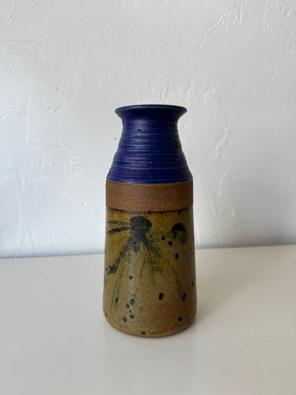 Michael Cohen Studio Pottery Cobalt Glaze Vase