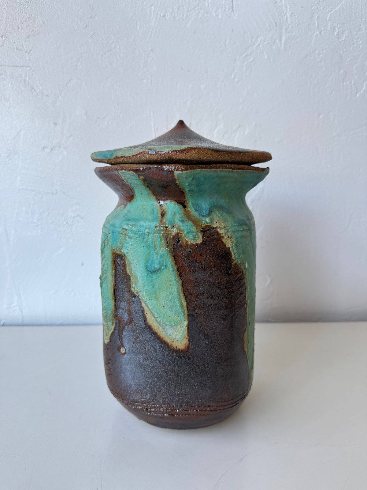 Bill Sax Lidded Studio Pottery Jar