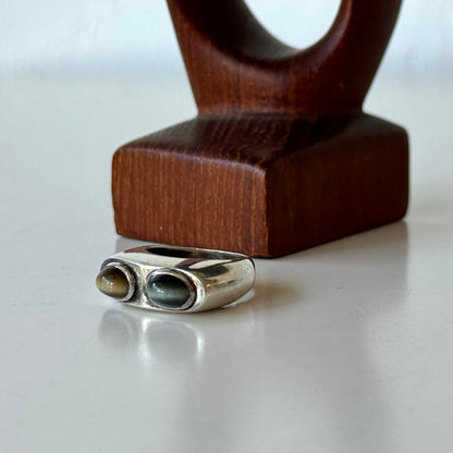 Max Nixon Silver Tigers Eye Ring