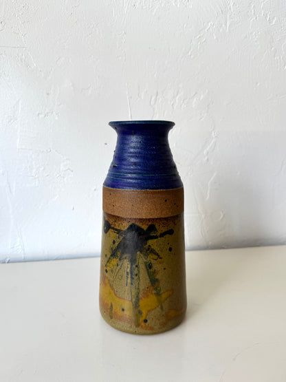 Michael Cohen Studio Pottery Cobalt Glaze Vase