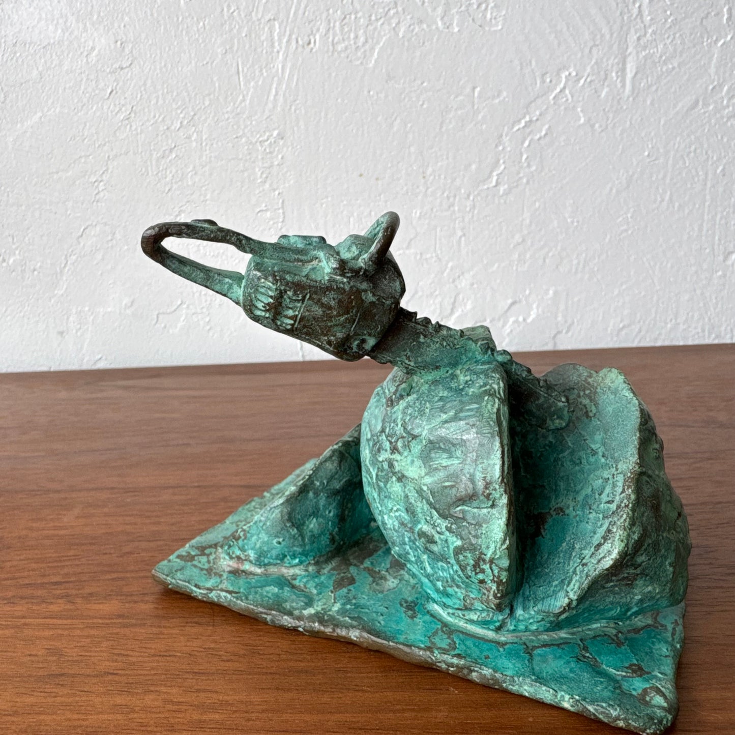 Susan Opie Self Portrait Bronze Sculpture
