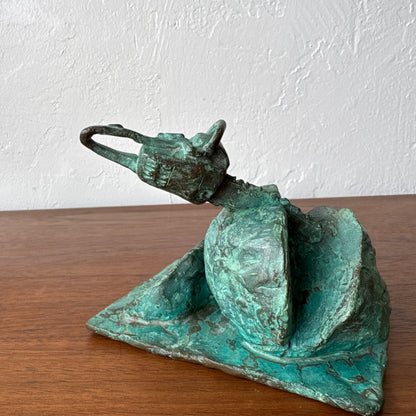 Susan Opie Self Portrait Bronze Sculpture