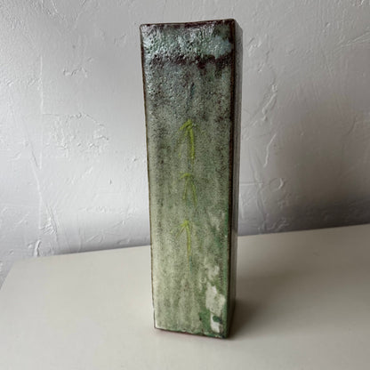 Japanese Studio Pottery Square Vase