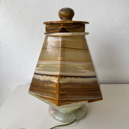 Vintage Onyx Table Lamp