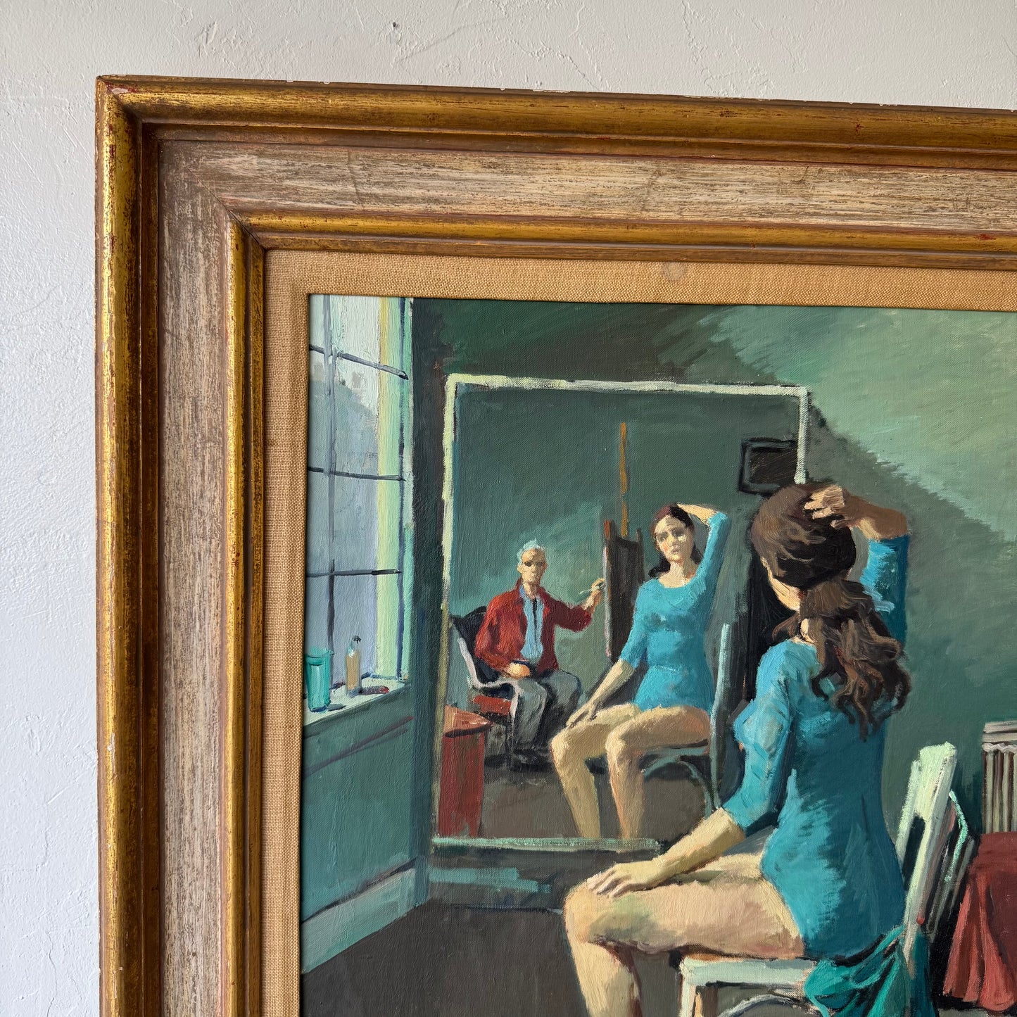 Nicolai Cikovsky Portrait Oil Painting, 1940’s
