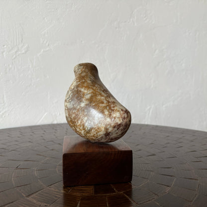 Simple Figurative Stone Bird Sculpture