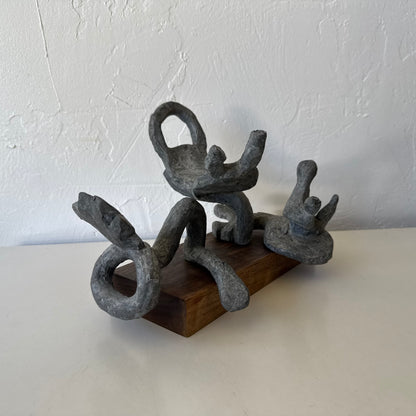 Susan Opie Abstract Lead Sculpture, 1960’s
