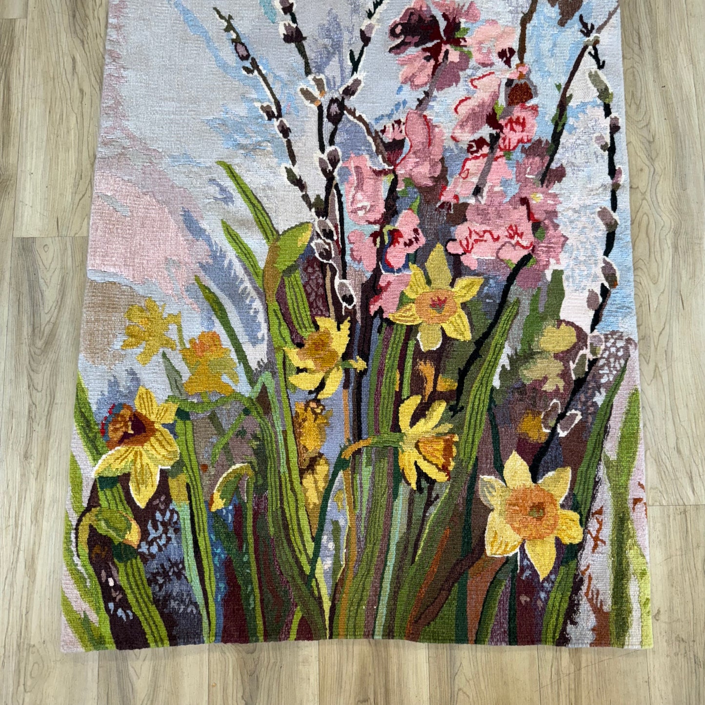 Vintage Wool Floral Tapestry, 1970’s