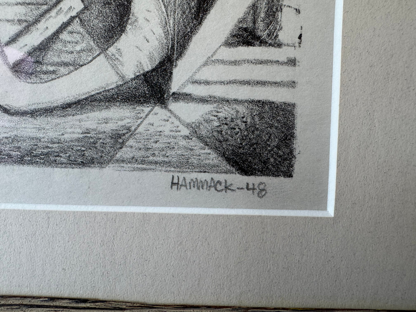 Jack Hammack Abstract Surrealist Beach Memory Block Print