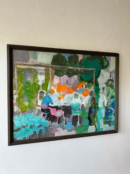Fredrick Heidel Abstract Expressionist Oil Painting
