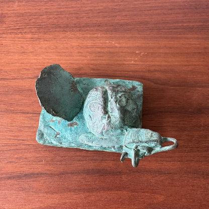 Susan Opie Self Portrait Bronze Sculpture