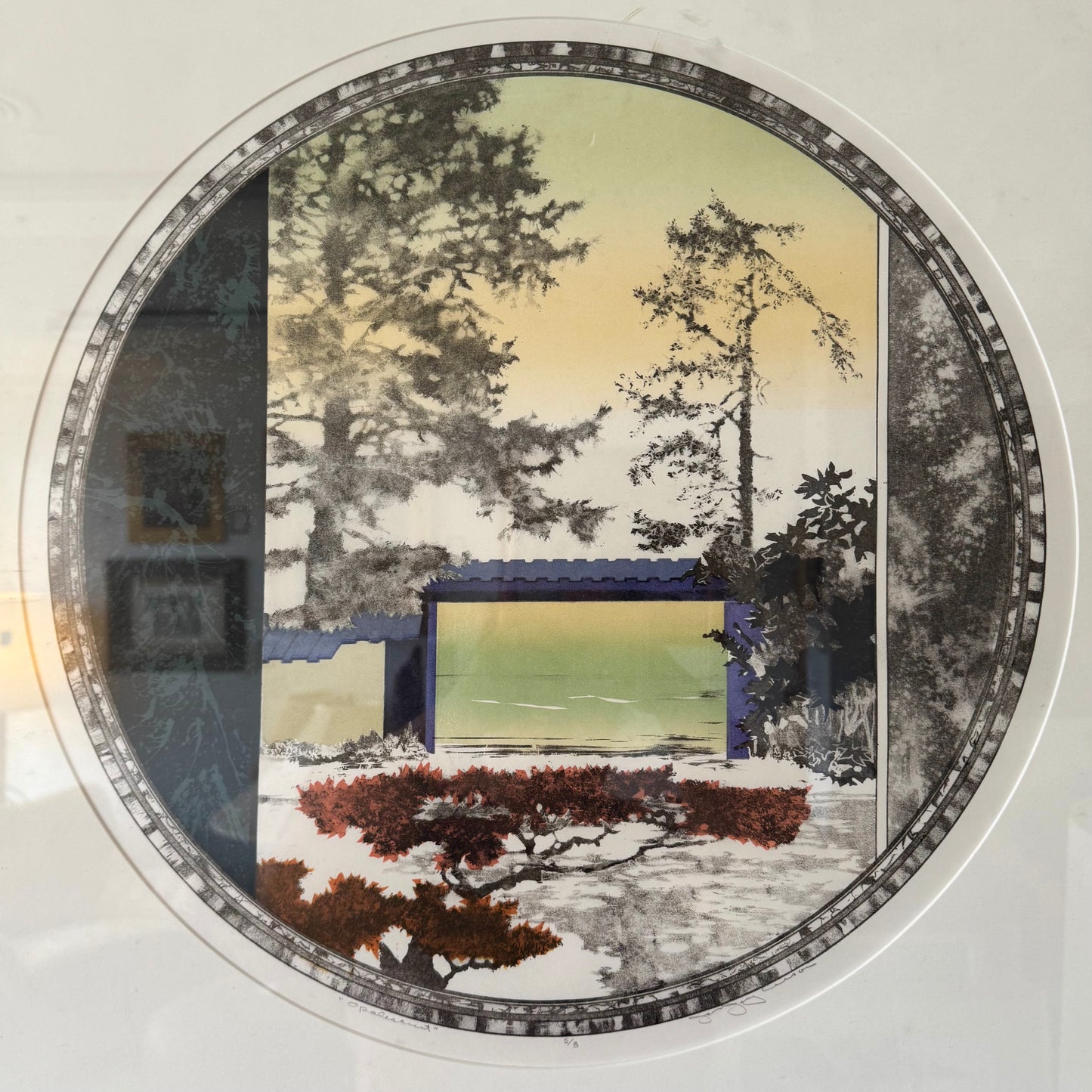 Jon Jay Cruson Landscape Stone Lithograph Print
