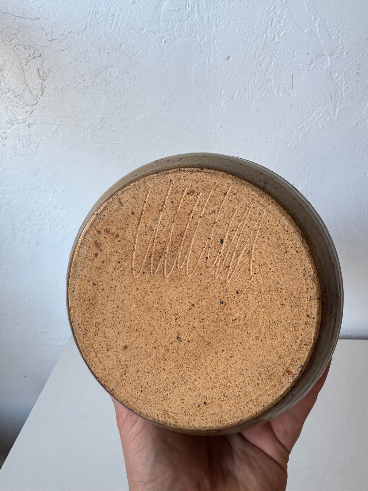 Frank Willett Studio Pottery Face Vase