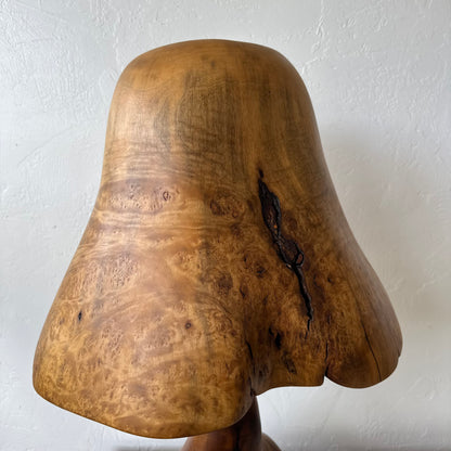 Philip Clausen Studio Craft Myrtlewood Table Lamp Sculpture