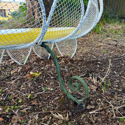 Vintage Iron Daisy Outdoor Bench