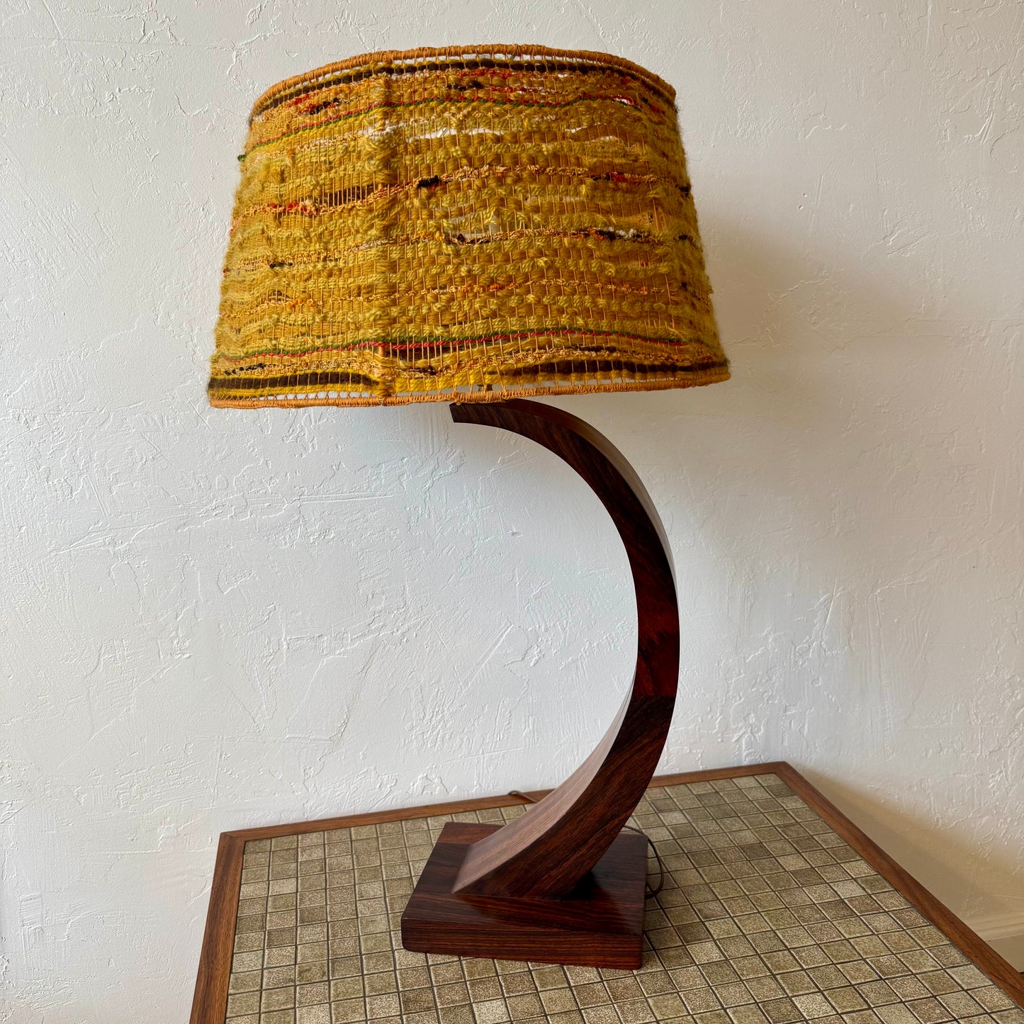 Studio Craft Rosewood Table Lamp, 1950’s