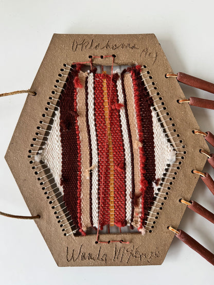 Ceramic Framed Woven Wall Hanging